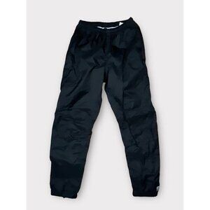 Novara‎ Rain Pants L Black Flat Front 100% Nylon Straight Fit Reflective